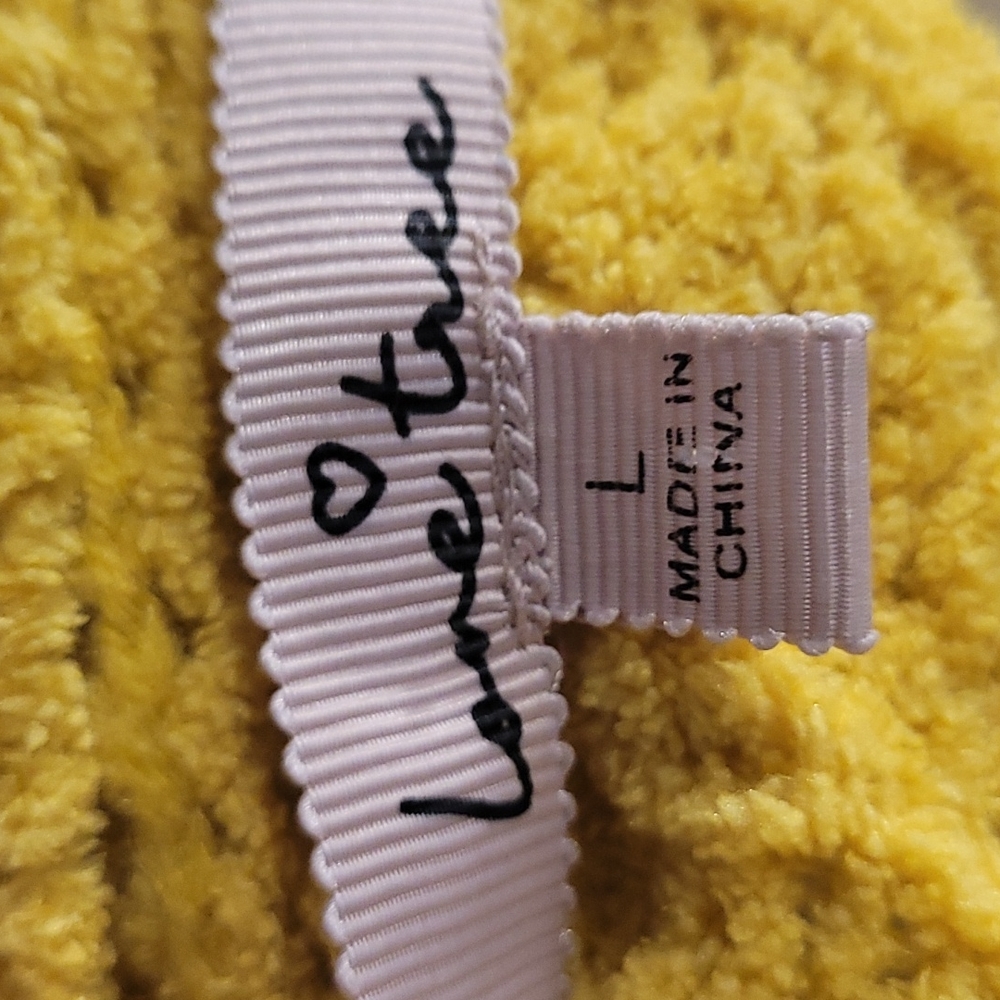 Fuzzy Mustard Sweater - Picture 6 of 6